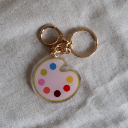 Paint Palette Keychain