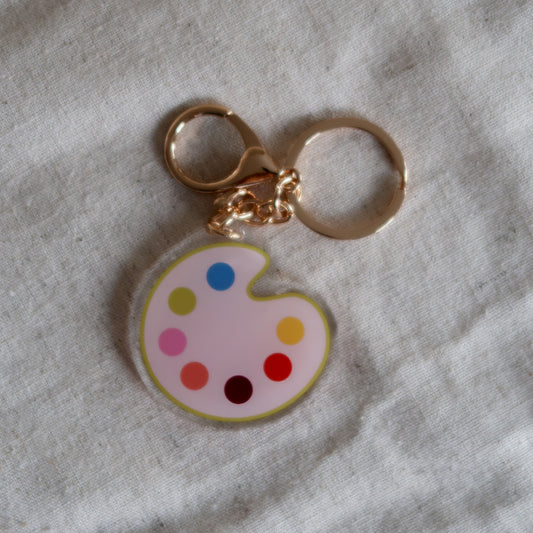 Paint Palette Keychain