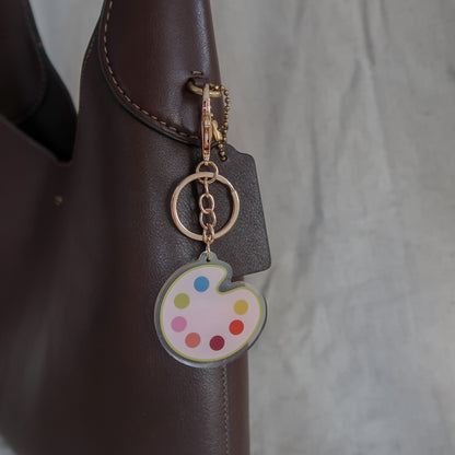 Paint Palette Keychain