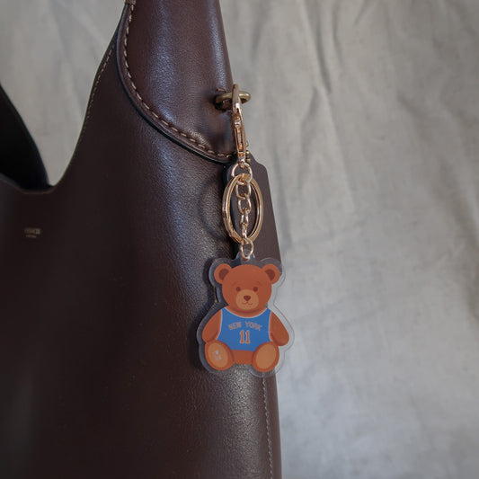 King of New York Teddy Keychain