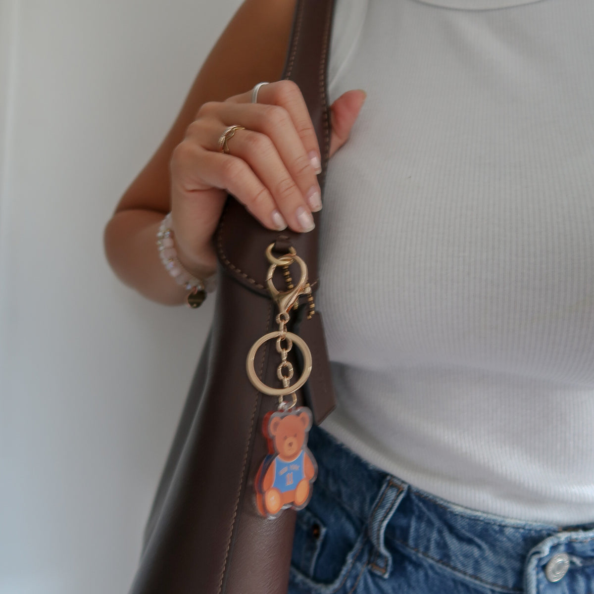 King of New York Teddy Keychain