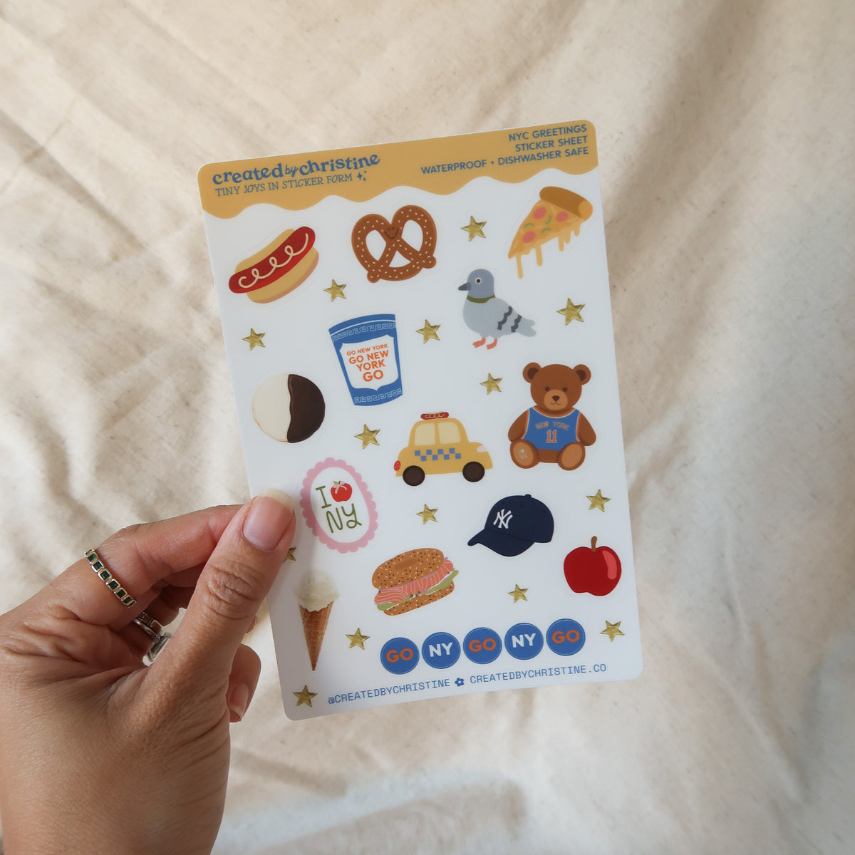 NYC Greetings Sticker Sheet