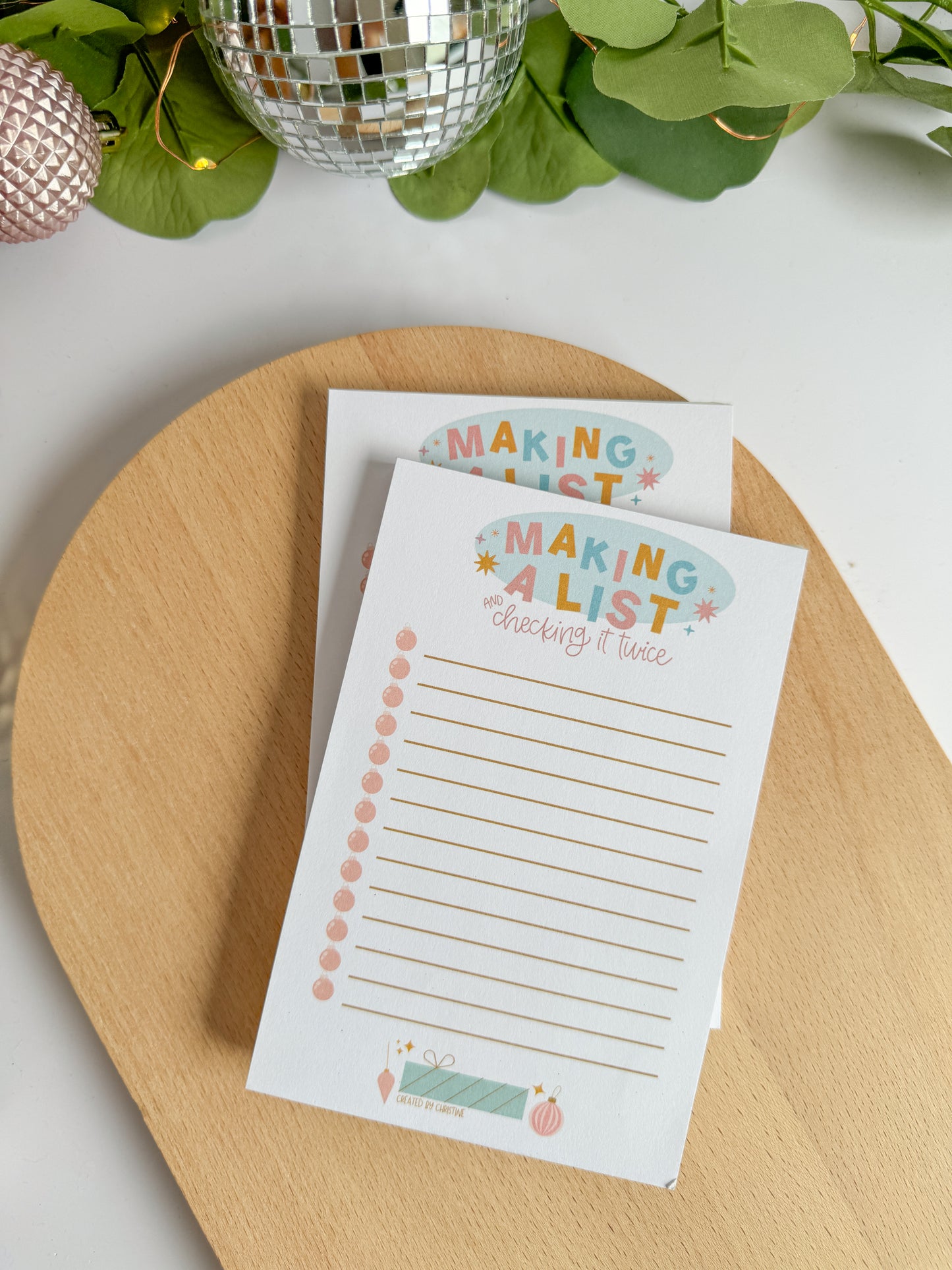 Making a List Check it Twice - 4x6" Holiday Notepad