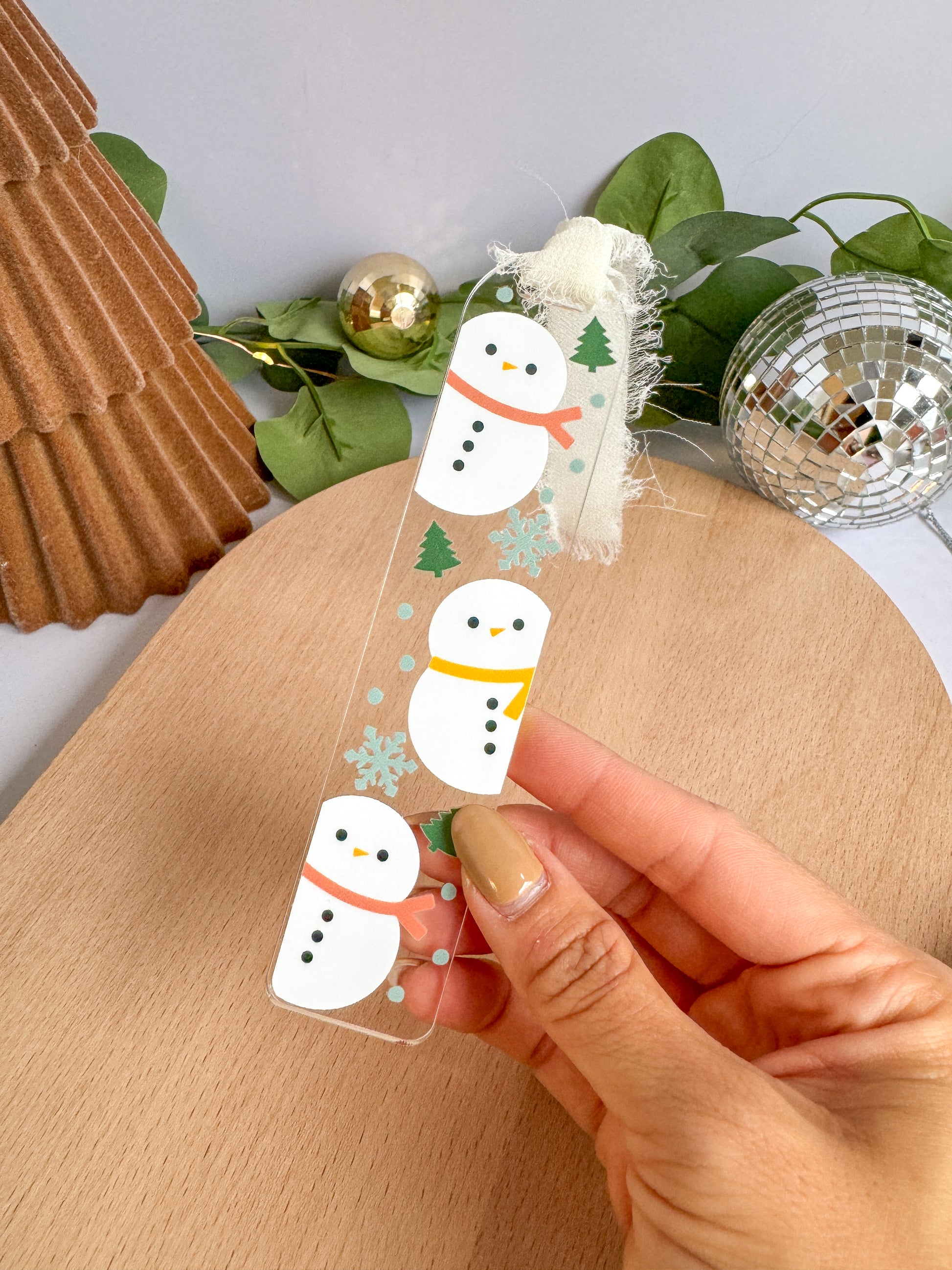 Snowman Acrylic Bookmark – Created By Christine