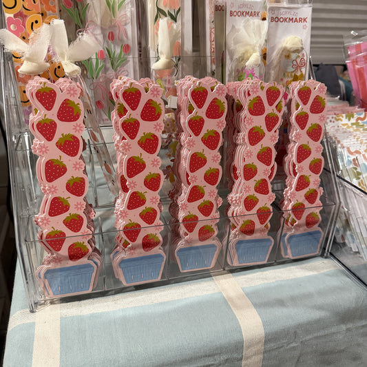 Strawberry Carton Bookmark