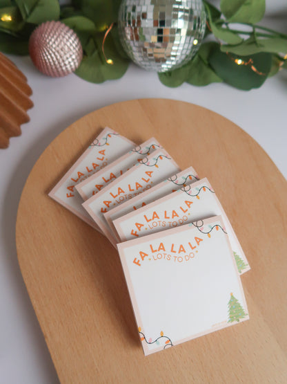 Fa La La Lots To Do | Holiday Sticky Notes