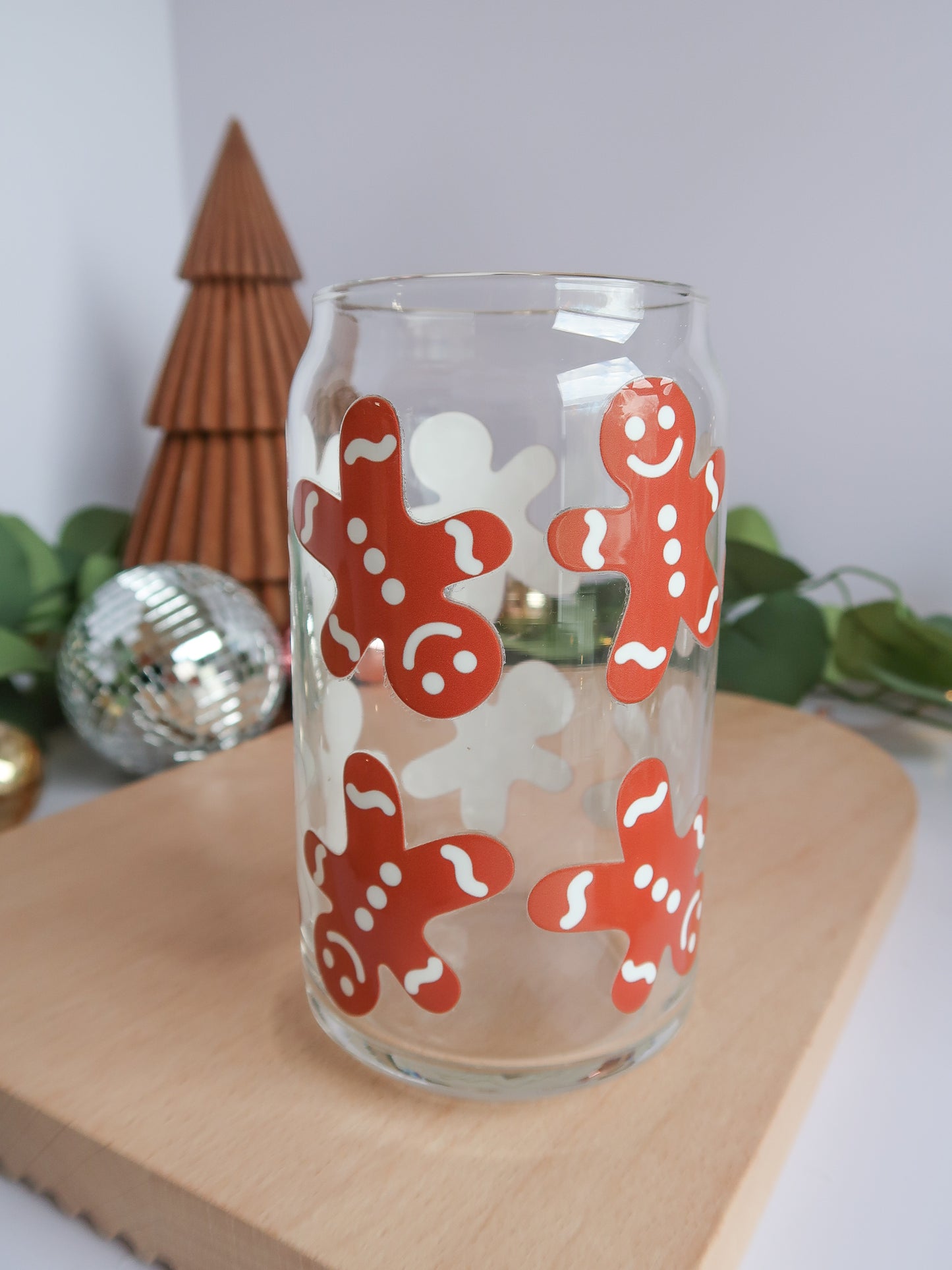 Gingerbread Glass Cup