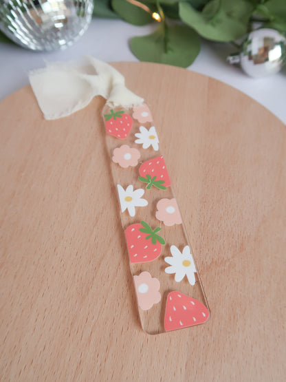 Strawberry Acrylic Bookmark