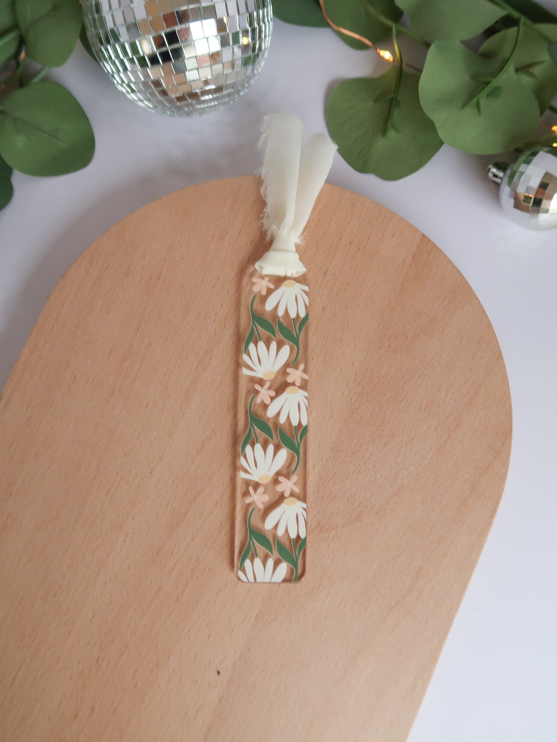 Gardenia Acrylic Bookmark – Created By Christine