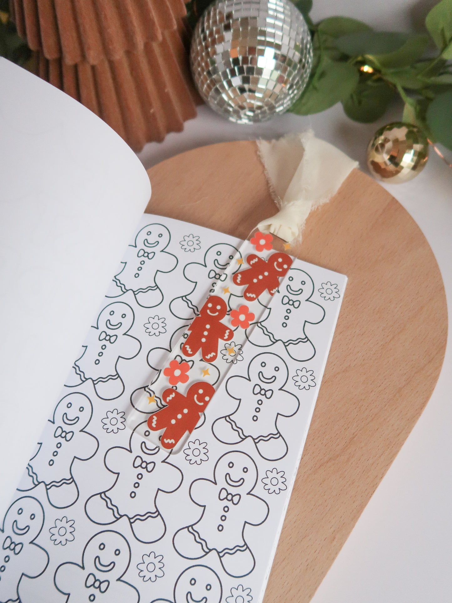 Gingerbread Acrylic Bookmark