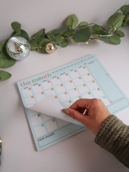 The Month - Monthly Planner Notepad