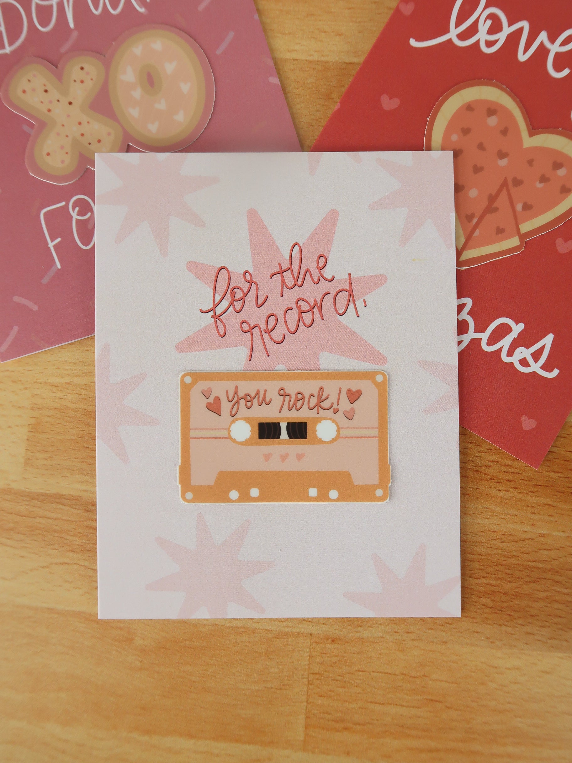 You Rock Valentine Sticker Card