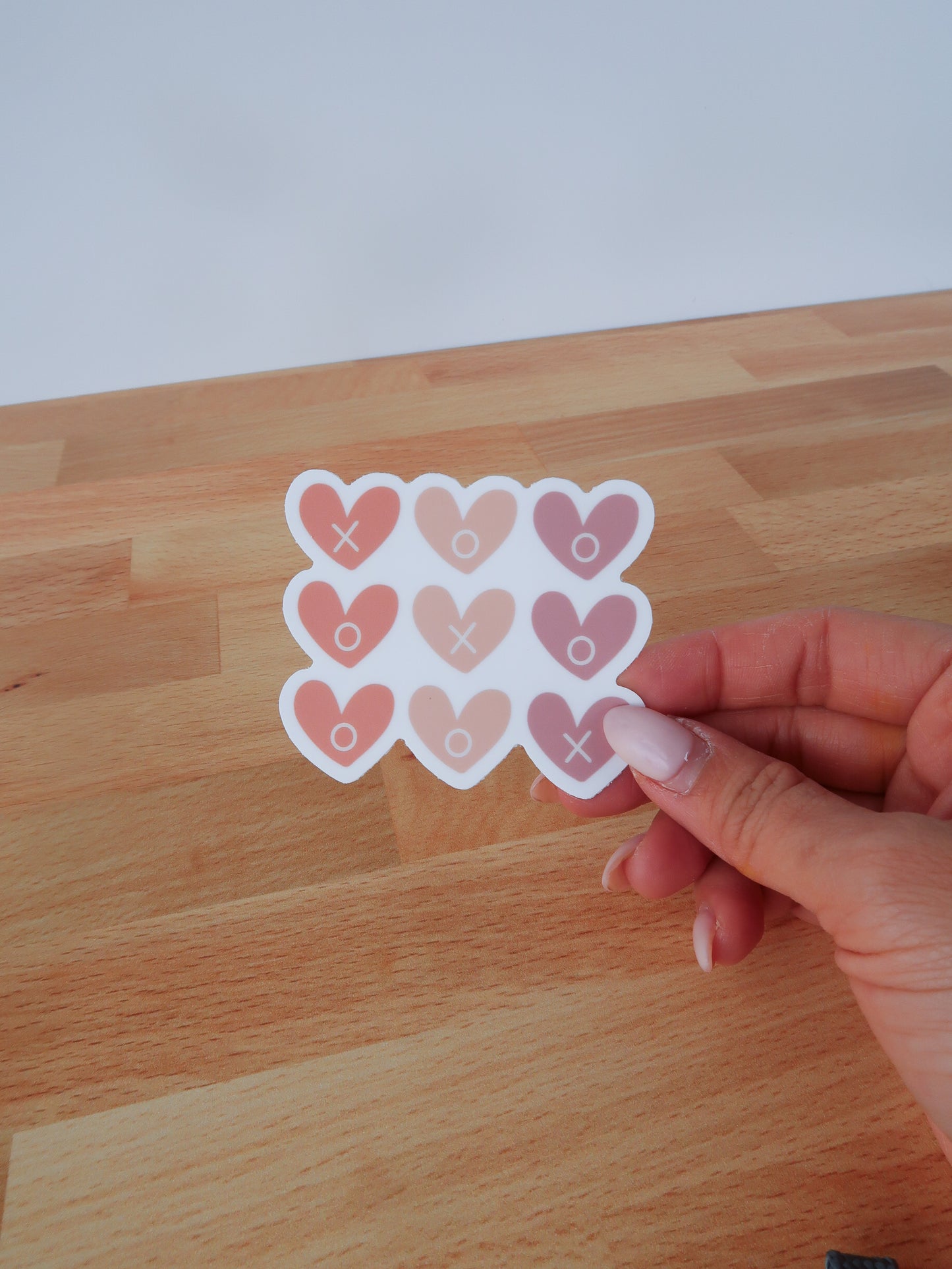 XO Hearts Valentine Sticker