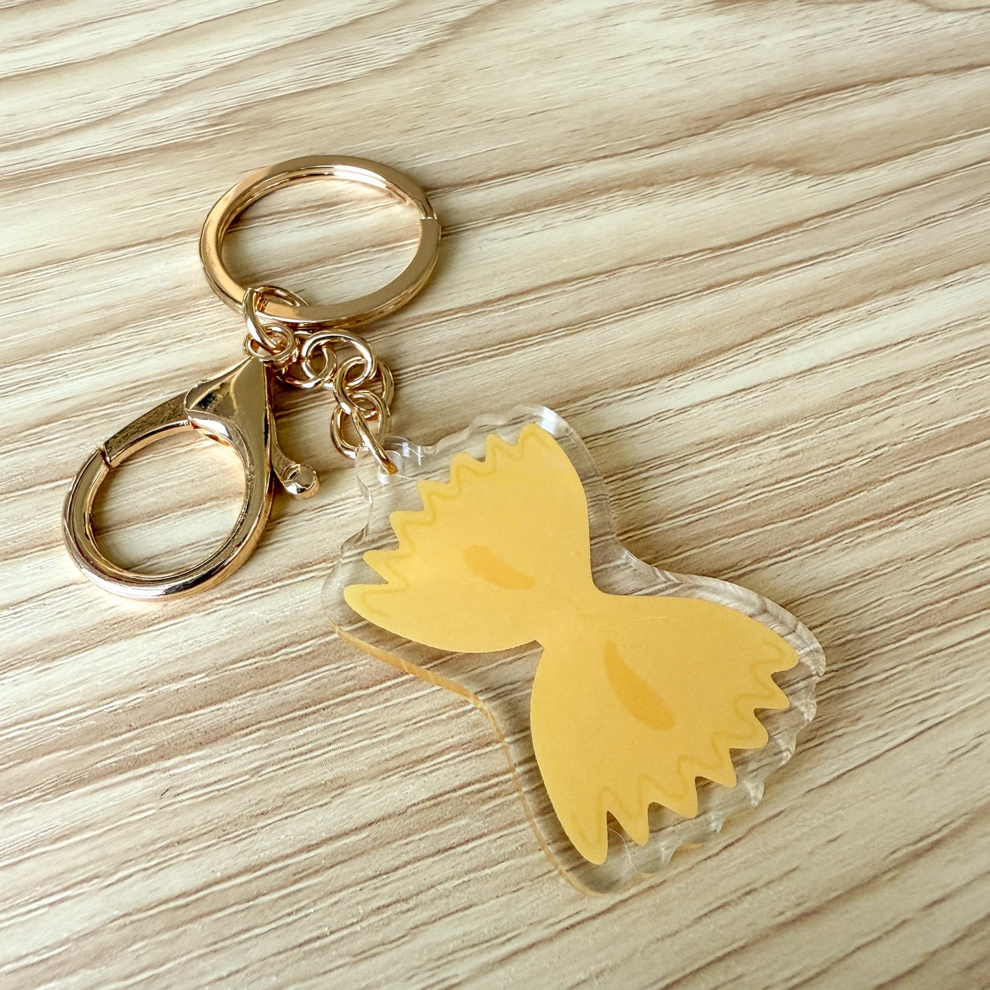 Pasta Bow Keychain