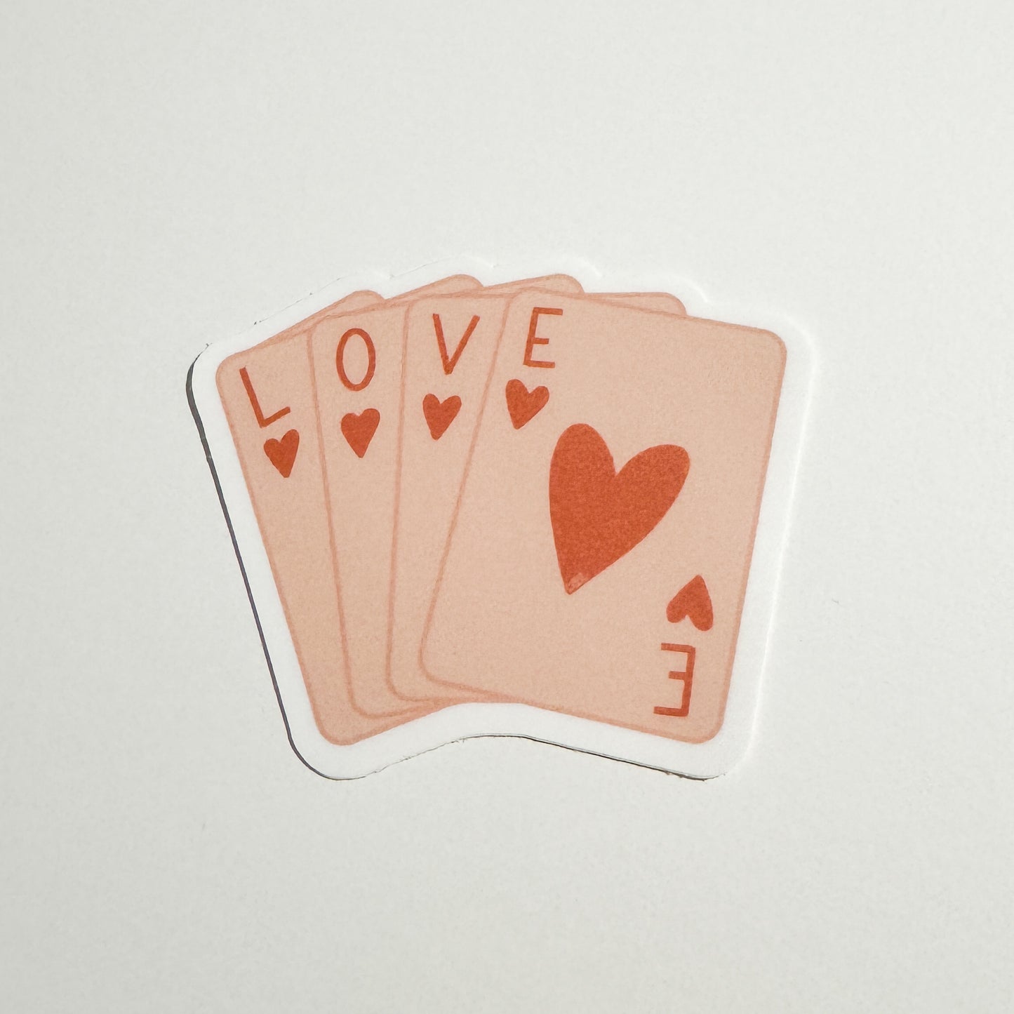 Love Playing Cards Sticker