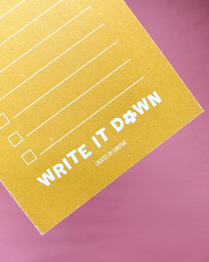Do Not Forget Checklist Notepad