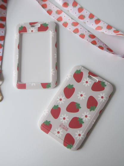 Strawberry Cream Card Holder and Lanyard