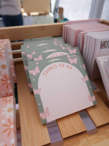 Things To Do Butterfly Sticky Notes