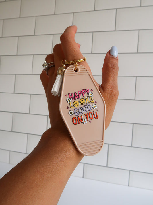 Happy Looks Good Keychain