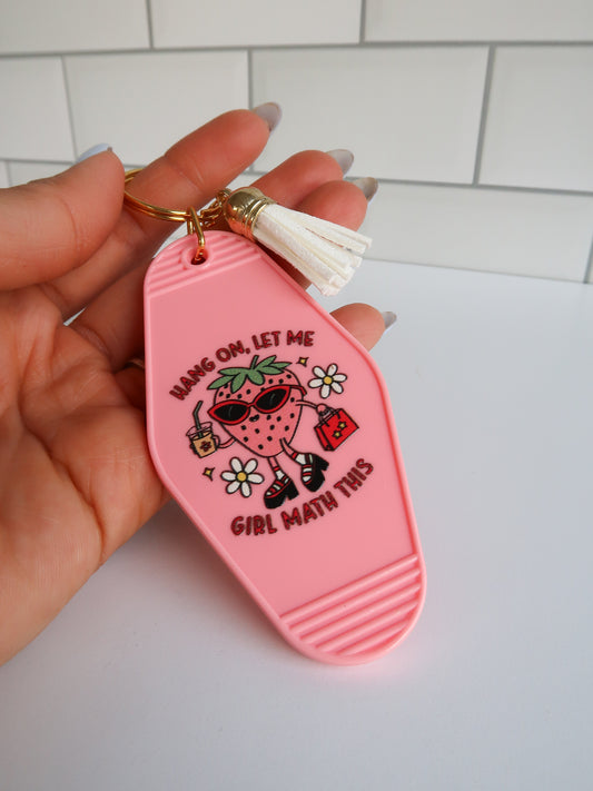 Girl Math Keychain