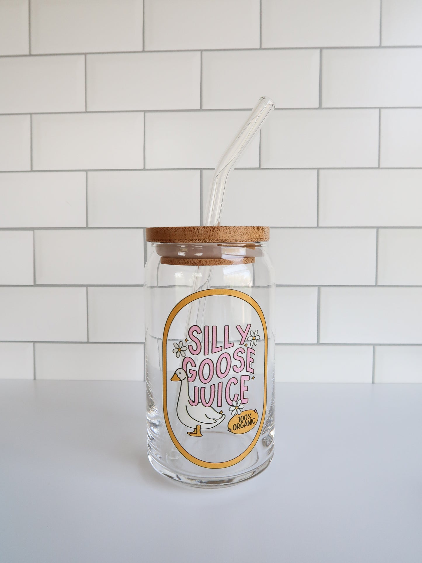 Silly Goose Juice Glass Cup