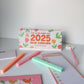 2025 Desk Trifold Calendar - Bright Side