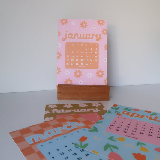 2025 Desk Calendar Prints Set