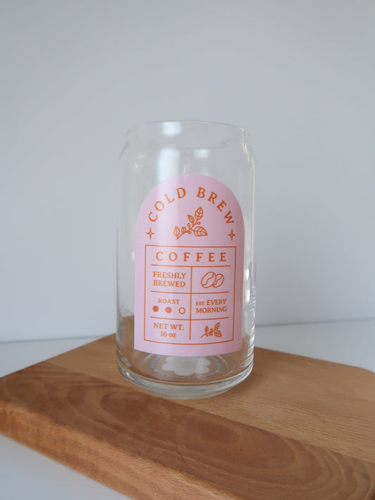 Freshly Brewed Coffee Glass Cup