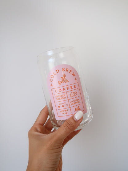 Freshly Brewed Coffee Glass Cup