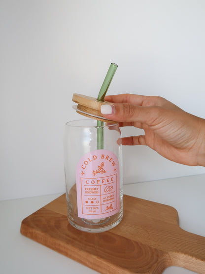 Freshly Brewed Coffee Glass Cup