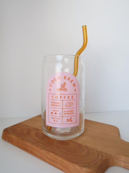 Freshly Brewed Coffee Glass Cup
