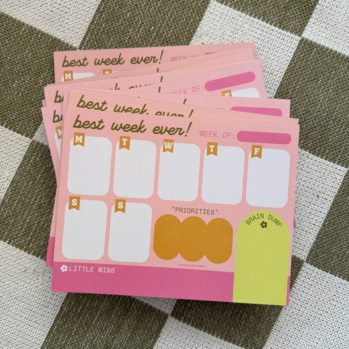Best Week Ever Planner Notepad