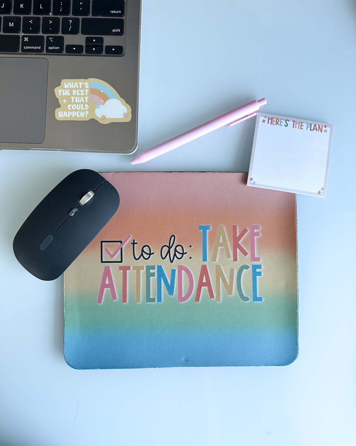 Take Attendance Teacher Desk Mousepad