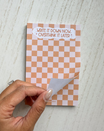 Overthink It Later Notepad