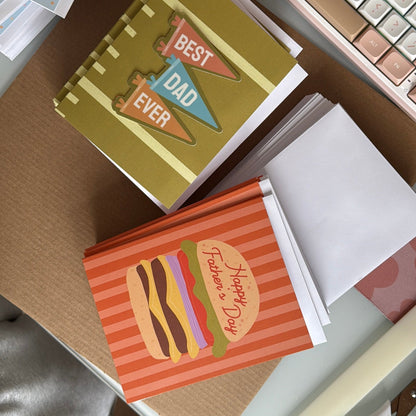 Father's Day Burger Greeting Card