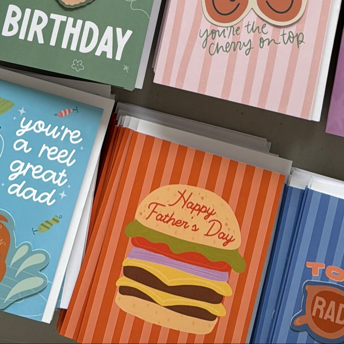 Father's Day Burger Greeting Card