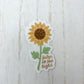 Turn to the Light Sunflower Fall Sticker