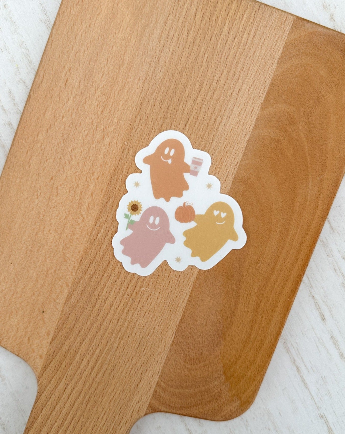 Basic Fall Ghosts - PSL Pumpkin Sunflower Sticker