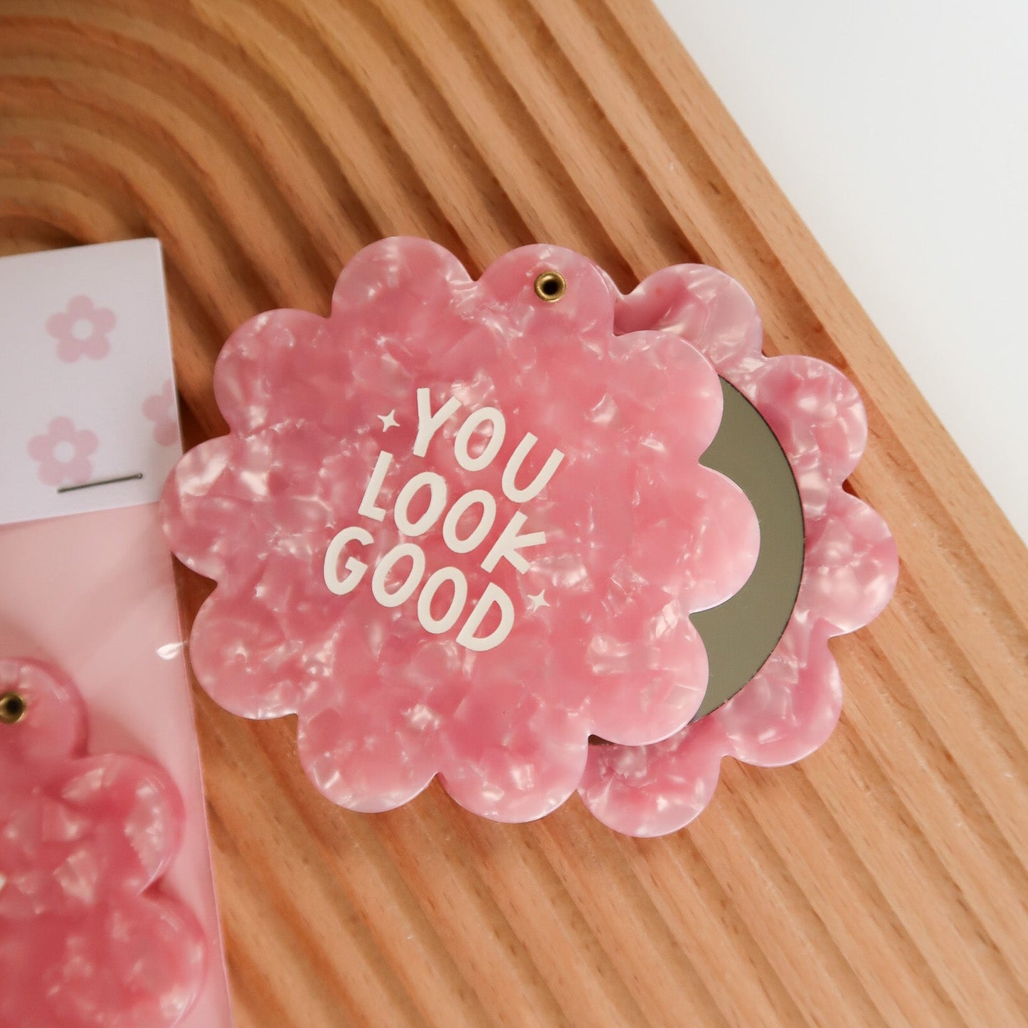 Flower Pocket Mirror
