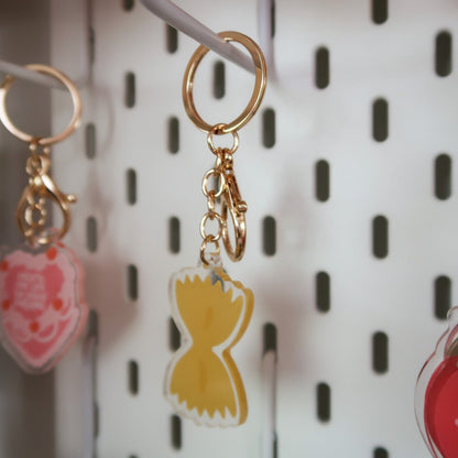 Pasta Bow Keychain