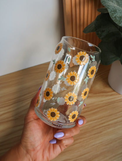 Sunflower Glass Cup