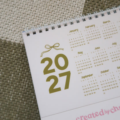 2026 Desk Calendar