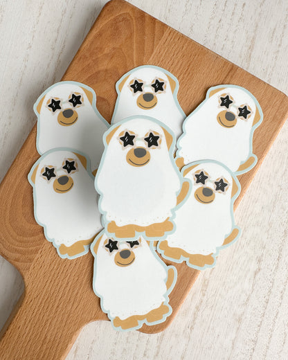 Dog Ghost Fall Sticker