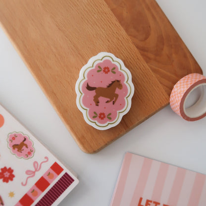 Blooming Spirit Horse Sticker