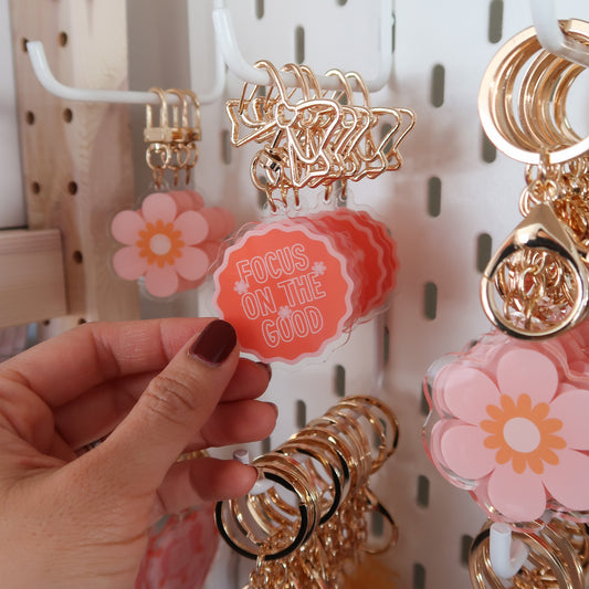 Focus on the Good Keychain