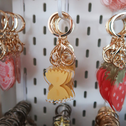 Pasta Bow Keychain