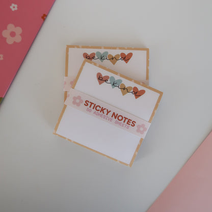 Be Kind Hearts Sticky Notes