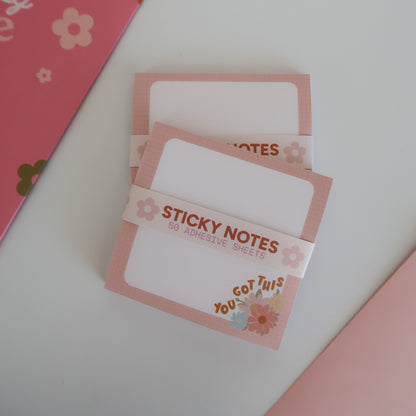You Got This Floral Bunch Sticky Notes