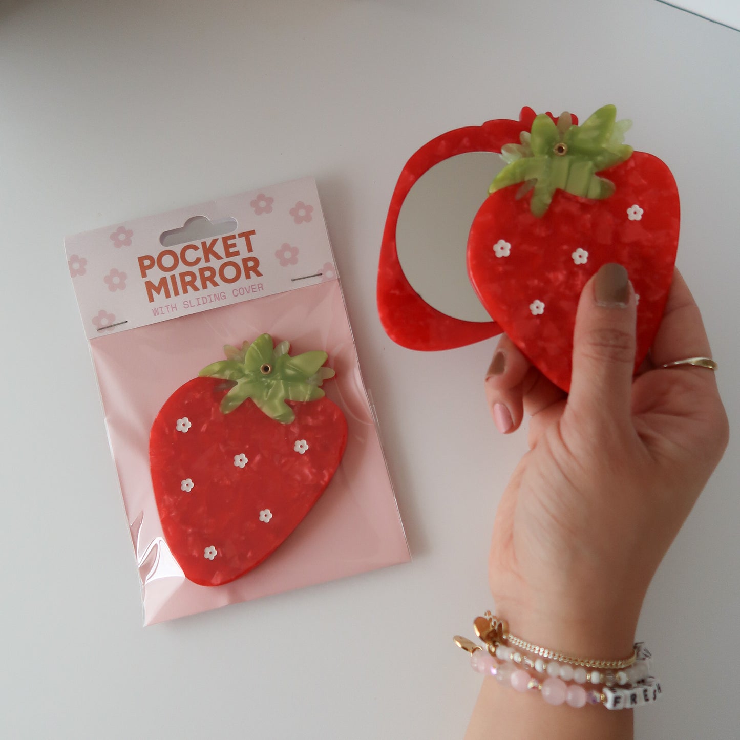 Strawberry Pocket Mirror