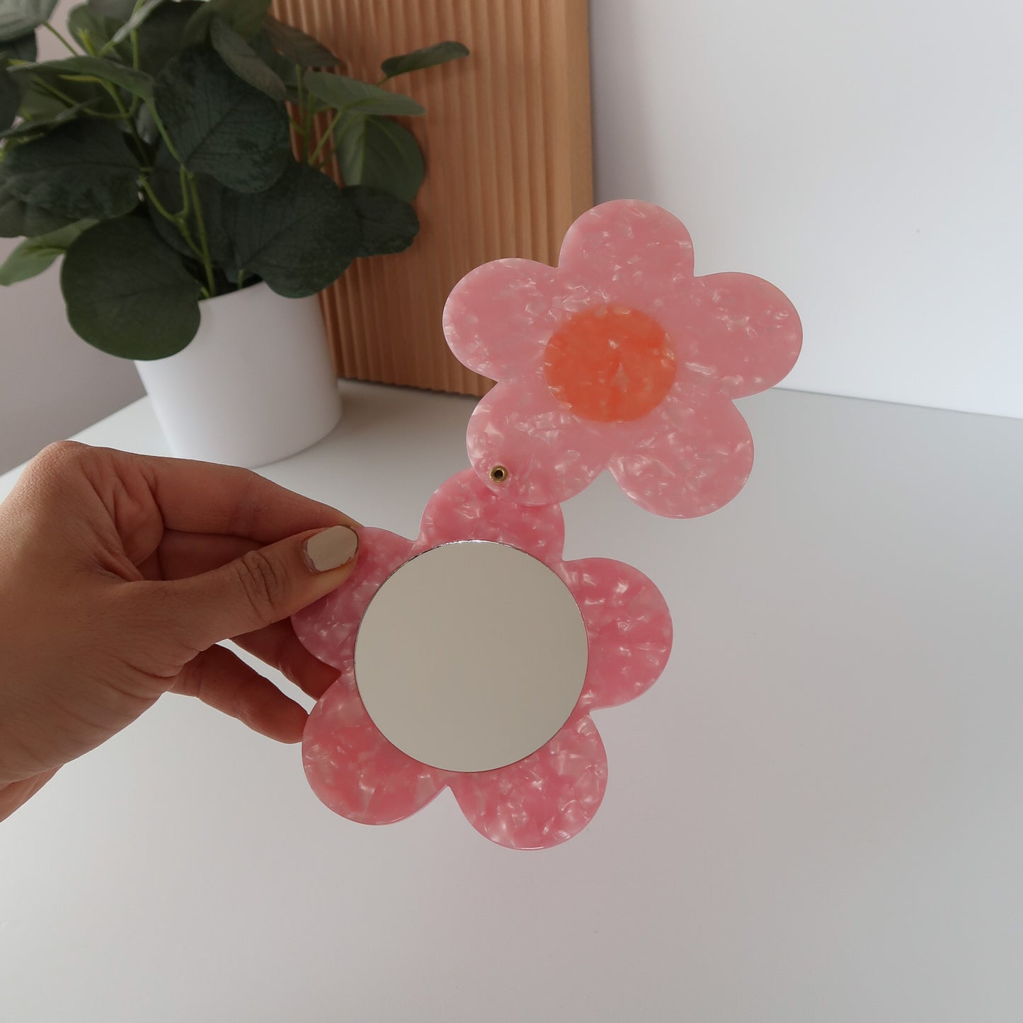 Flower Pocket Mirror